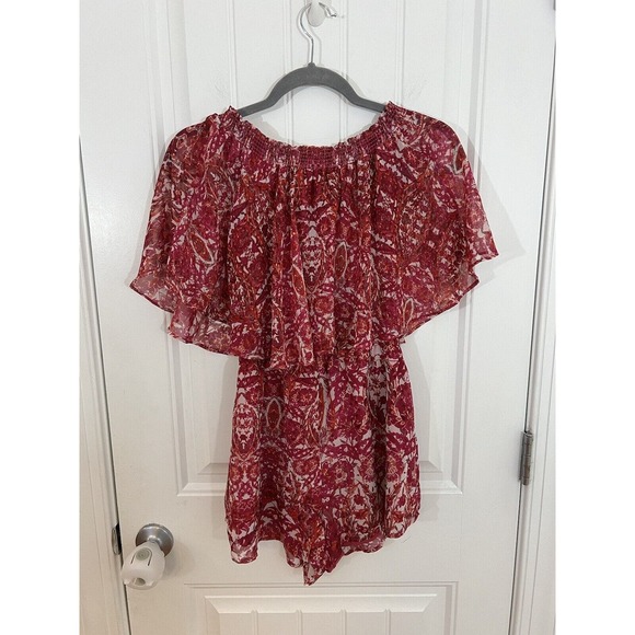 Show‎ Me Your Mumu Rosarita Romper Pomegranate Punch Size Medium - Picture 6 of 7